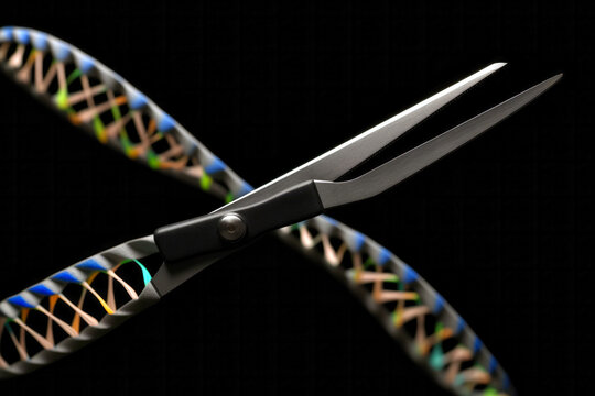 The gene scissor CRISPR (Clustered Regularly Interspaced Short Palindromic Repeats) - (Generative AI)