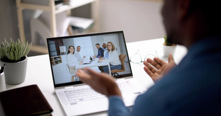 Virtual Video Conference Business Meeting Online