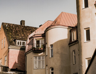 Fototapeta na wymiar old houses in the old town