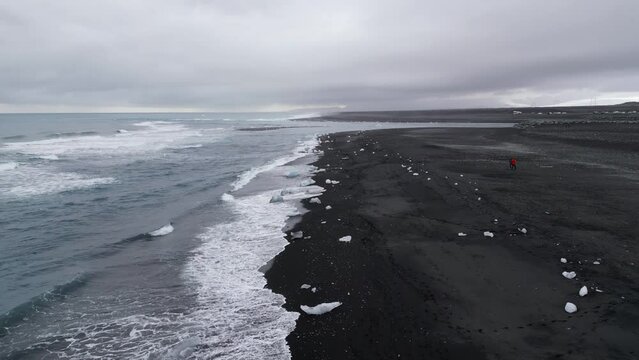 Diamond black beach iceland