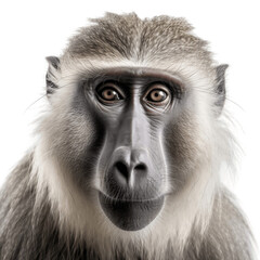 Baboon Monkey on Transparent Background