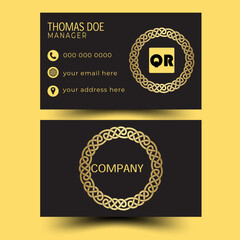 creative modern name card and business card