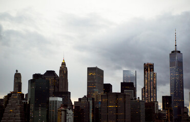 Fototapeta na wymiar city skyline NYC