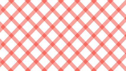 Diagonal red plaid in the white background