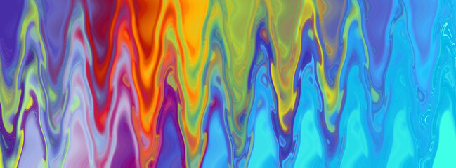 Fototapeta na wymiar Rainbow background. Fantasy multicolored psychedelic pattern. Banner.