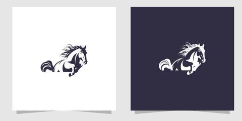 horse logo design template