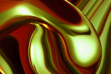 3d render, abstract background, iridescent holographic foil, metallic texture, ultraviolet wavy wallpaper, fluid ripples, liquid metal surface,