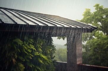 Downpour in the garden
