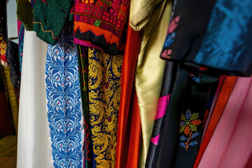 Traditional Colorful Garnments with andalusian embroidment