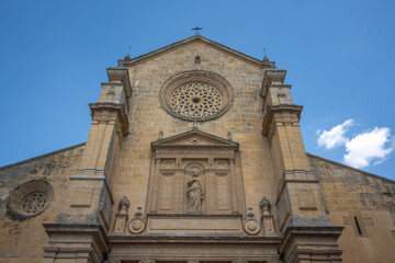 Fototapeta na wymiar Basilica of San Pedro - Route of the Fernandine Churches - Cordoba, Andalusia, Spain.