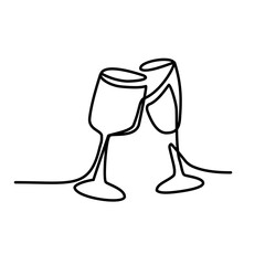 the line continued two glasses of wine