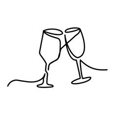 the line continued two glasses of wine