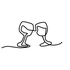 the line continued two glasses of wine