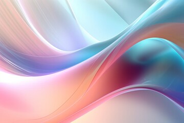 Fototapeta premium abstract rainbow glasses wave background. Data transfer concept Fantastic wallpaper, Ai Generative