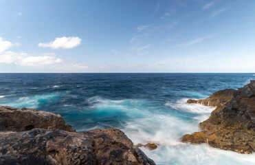 Fototapeta na wymiar Wild coast of the island of El Hierro, Canary.