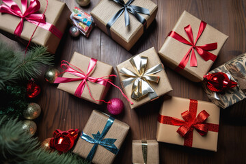 Beautifully designed gift box isolated  Generative AI