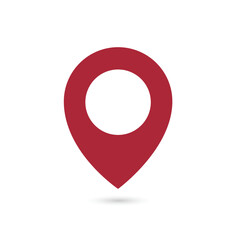 Vector Map pointer icon. GPS location sign. Flat design style vector template 