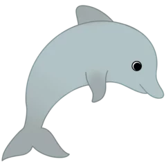Foto op Plexiglas watercolor dolphin Underwater world Summer sea beach cliparts ilustration © tanondesign