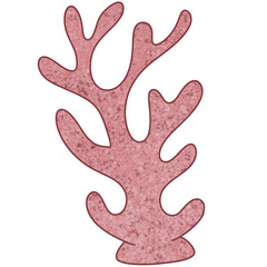 watercolor hand drawn sea coral Underwater world Summer sea beach cliparts illustration