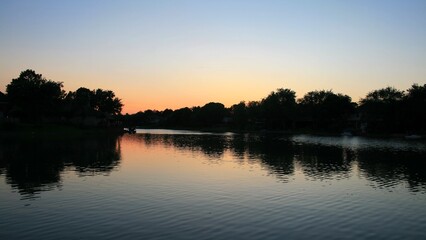Fototapeta na wymiar Sunrise On A Lake