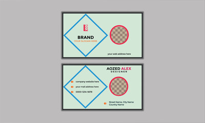 Business card Modern, Double-sided Creative business card, name card, visiting cards, visit card, corporate business cards, own card, Personal Card, void, grab, bulletin, introduction, recruitment, id
