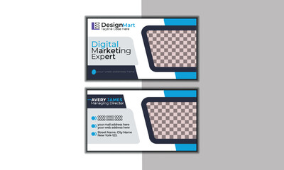 Business card Modern, Double-sided Creative business card, name card, visiting cards, visit card, corporate business cards, own card, Personal Card, void, grab, bulletin, introduction, recruitment, id