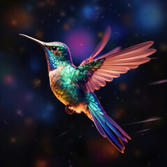 Hummingbird in Flight, AI