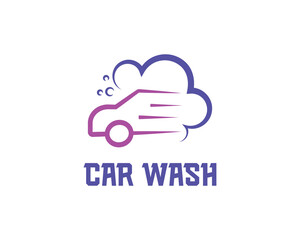 Car wash logo design illustration