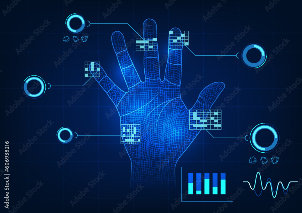 Poster fingerprint scanner technology background technologies that help secure information and use it as id