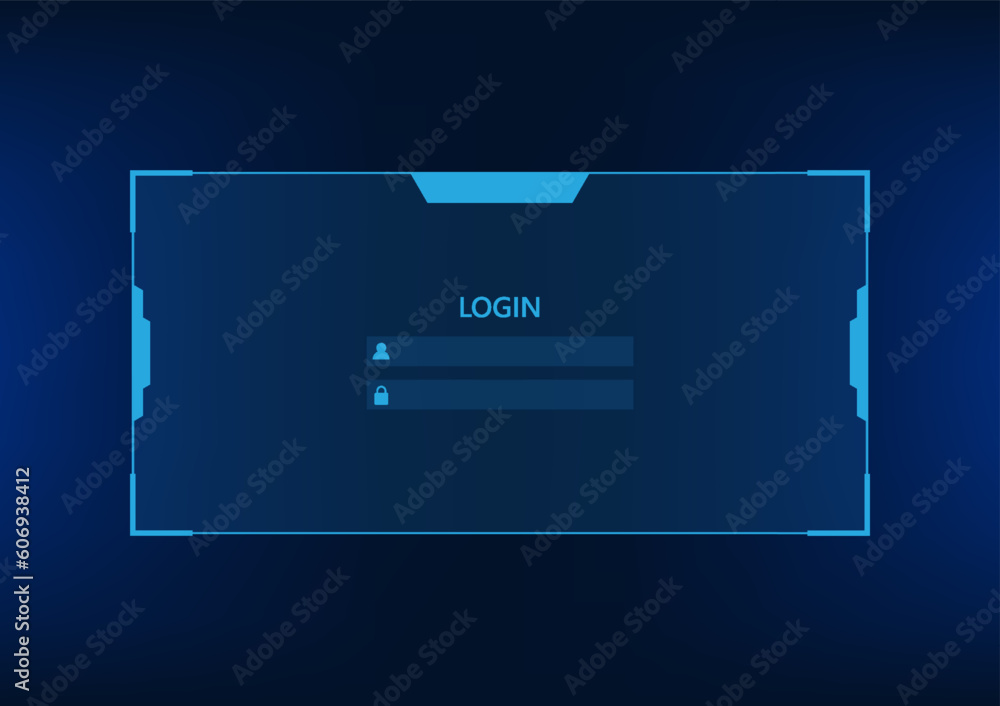 Poster technology background login screen accesses the security technology of personal information by retri