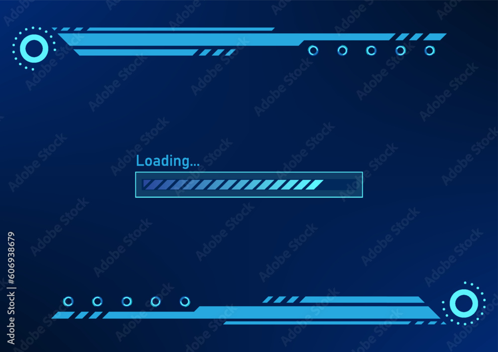 Poster technology background technology loading screen showing data processing power. suitable for illustra
