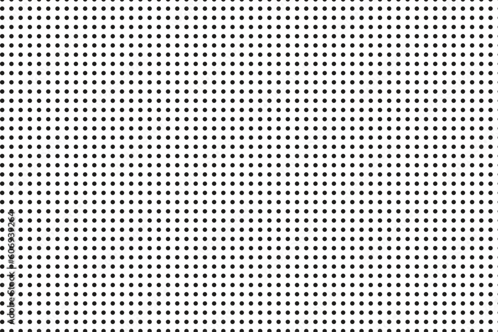 Poster abstract seamless black polka dot grid pattern with transparent bg.