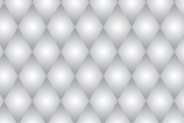 abstract seamless geometric white gradient rhombus pattern.