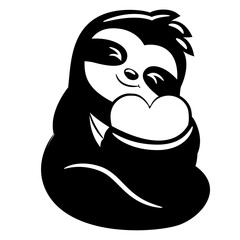 lazy sloth cartoon vector © THdeep