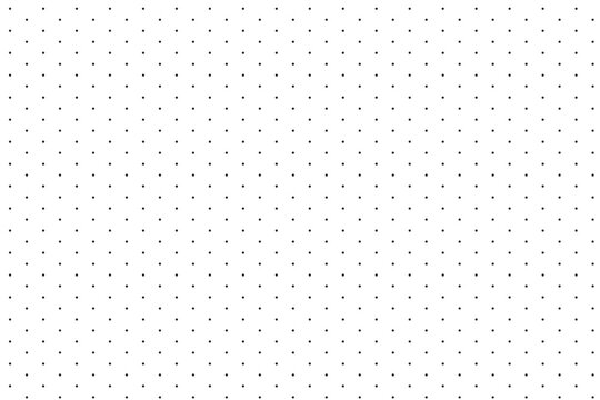 Abstract Seamless Black Polka Dot Pattern With Transparent Bg.