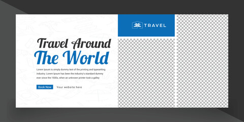 Travel Facebook Cover Template Design