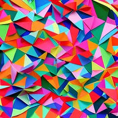 1506 Abstract Origami Paper: A visually captivating background featuring abstract origami paper in vibrant colors and geometric shapes, creating a sense of playfulness and creativity1, Generative AI