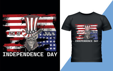 Fototapeta premium 4th of July Independence day t-shirt design