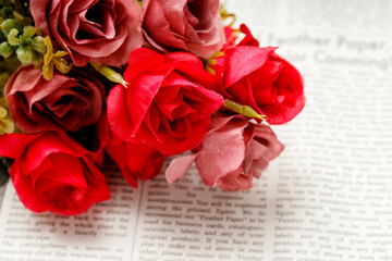 	赤い薔薇の花束