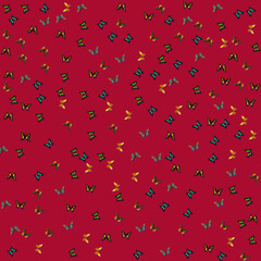 Fractoberry Colorful Background With Butterflies