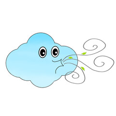  clouds and wind cartoon