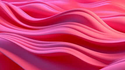 Fototapeta premium Pink Undulating lines shape a Colorful hypothetical foundation. Creative resource, AI Generated