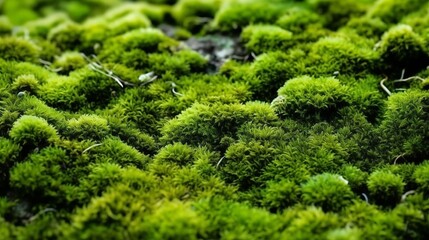 Close of common green greenery surface. Creative resource, AI Generated