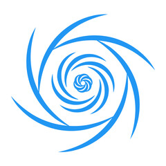 whirlpool vortex icon logo motive pattern element design 