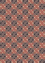 Incaic design patterns with geometric shape
