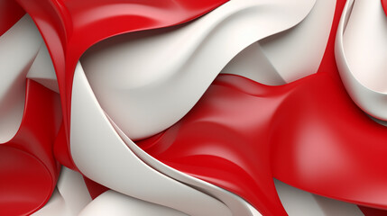 red and white balls
white and red background 
Generative AI illustration
close up of red and white background