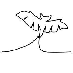 Obraz premium Single continuous line drawing of cute flying bat for nature lover organization logo identity. Nocturnal mammal animal mascot concept for comic hero symbol. One line draw design vector illustration
