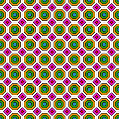 Seamless Creative Retro Interior Tile Floral Drawing Beautiful Summer Template Fashion Graphic Textile Art Backdrop Fabric Wallpaper Background Geometric Texture Print Design Modern Pattern.