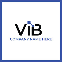 VIB abstract business growth logo design
