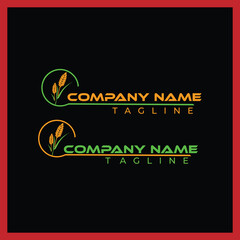 Wheat Grain Soho Tree Logo Design